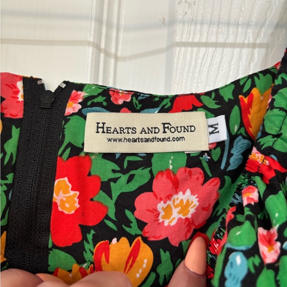 50’s Vintage Inspired Hearts And Found Floral Dress - Picture 4 of 5